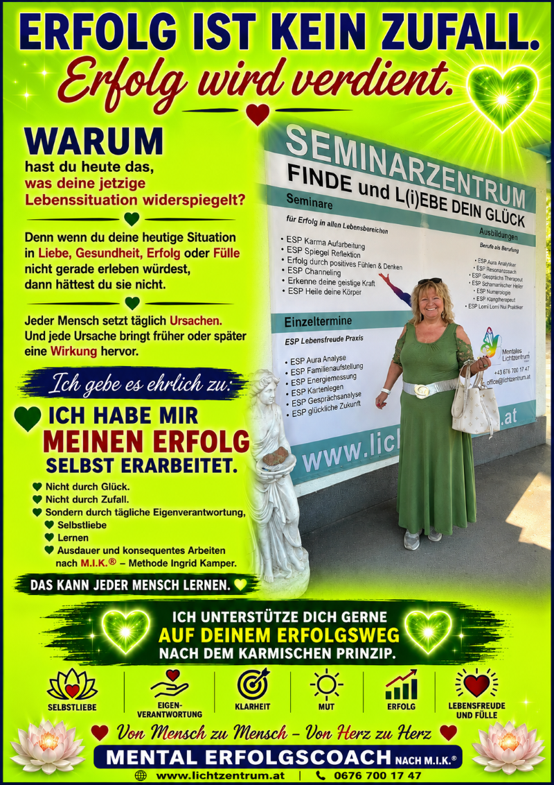 Erfolgsplakat es ist kein Zufall
